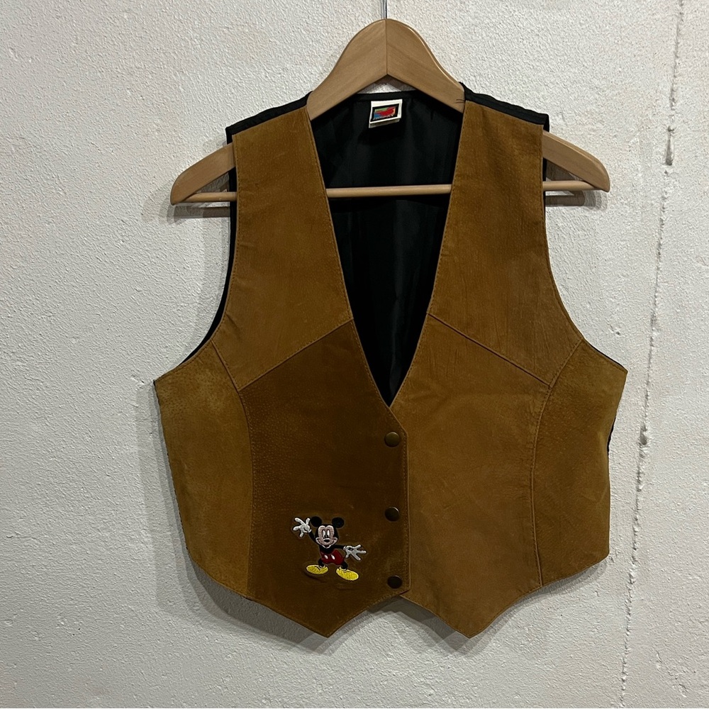 Vintage Disney Mickey Unlimited Suede Vest